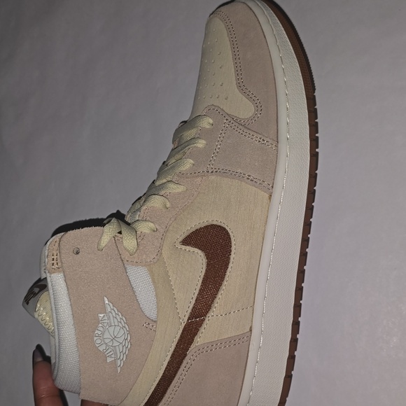 Nike Air Jordan High-Top Sneakers - Beige and Brown - Picture 1 of 4